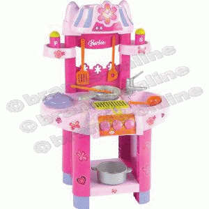 BID NOW!!! *** 100% Original "Barbie" - Kitchen with Hotplate, Grill, Sink, Accesories & More!!! ***