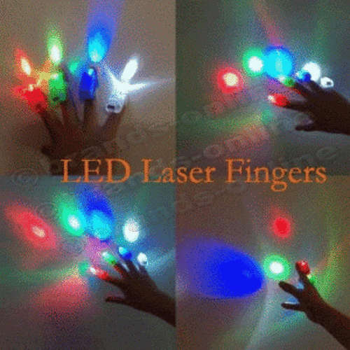 *** LED Laser Finger Strap On Lights *** - Parties, Concerts, Festivals!!!