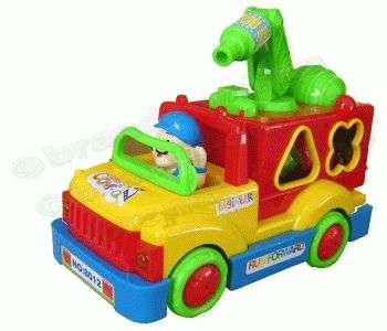 NEW! *** Intelligence Toys Cartoon Fire Engine & Shape Sorter with Lights and Sounds ***