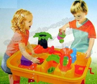*** Sand & Water Play Activity Table *** - Water Wheel, Boat Slide & Includes 20 Bonus Accessories!