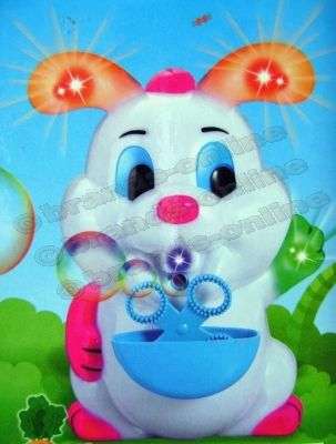 NEW!!! ***Motorised Bubble Blowing Bunny *** - with Music and Flashing Lights!!!