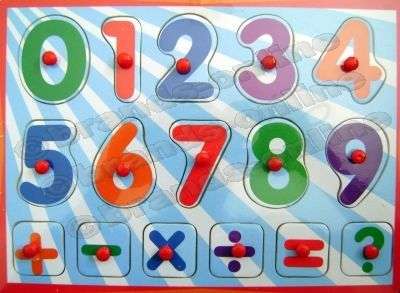 NEW!!! Newton Easy Grip Range *** My First Maths Wooden Puzzle ***