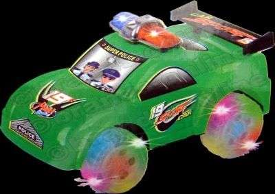 NEW!!! *** "Bump 'n Go Music Police Car with Flashing Lights"  ***