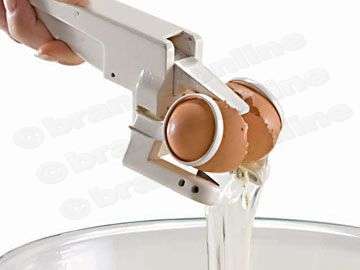 *** EZ Crack Egg Cracker & Separator *** - Holds the Shells!!!