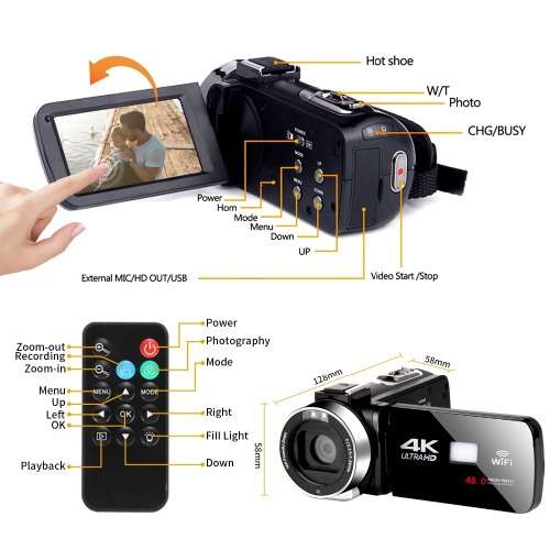 4K UltraHD Camcorder 48-56Mp
