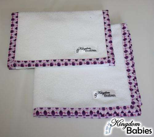 Kingdom Babies Burp Cloth Set - Purple