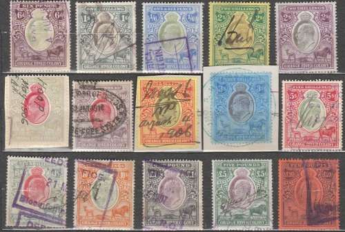 Orange River Colony:Revenues: 6d - £10: Used