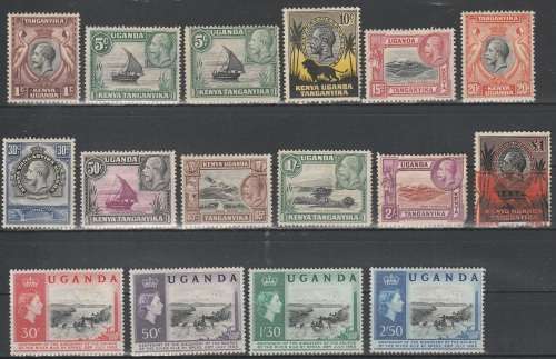 KENYA,UGANDA AND EAST AFRICA  EARLY COLLECTION: LMM AND USED:6 SCANS