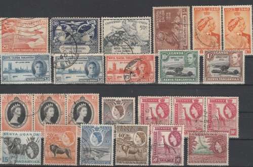 KENYA,UGANDA AND EAST AFRICA  EARLY COLLECTION: LMM AND USED:6 SCANS
