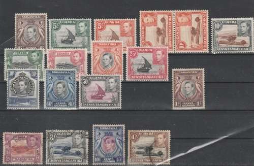 KENYA,UGANDA AND EAST AFRICA  EARLY COLLECTION: LMM AND USED:6 SCANS