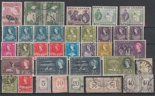 KENYA,UGANDA AND EAST AFRICA  EARLY COLLECTION: LMM AND USED:6 SCANS