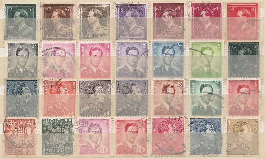 BELGIUM: EARLY USED COLLECTION: 5 SCANS