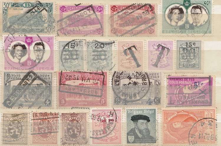 BELGIUM: EARLY USED COLLECTION: 5 SCANS