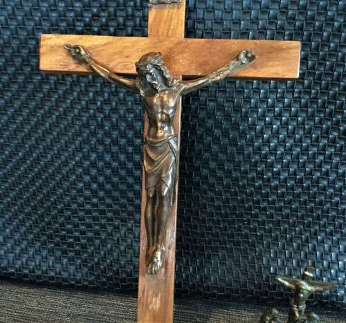 COLLECTION OF BEAUTIFUL CHRISTIAN ITEMS! *SOLID BRONZE QUILL REST* *ANTIQUE*