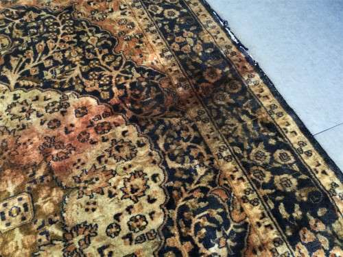 1970mm - 1300mm VINTAGE TIGHT WEAVE WORN BLUE PERSIAN RUG!! *STUNNING RUG*