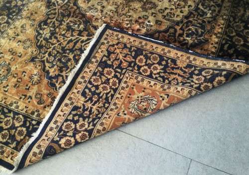 1970mm - 1300mm VINTAGE TIGHT WEAVE WORN BLUE PERSIAN RUG!! *STUNNING RUG*