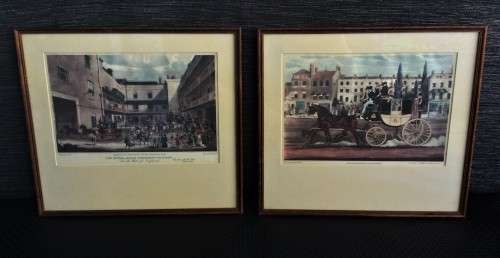 *SELLS FOR R6000+* ANTIQUE PAIR OF 1831 JAMES POLLARD LITHOGRAPHS!!
