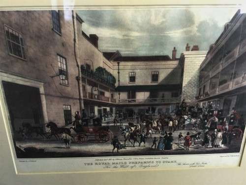 *SELLS FOR R6000+* ANTIQUE PAIR OF 1831 JAMES POLLARD LITHOGRAPHS!!