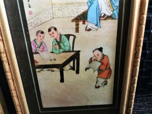3 x STUNNING CHINESE WOODEN FRAMED ARTWORKS!!