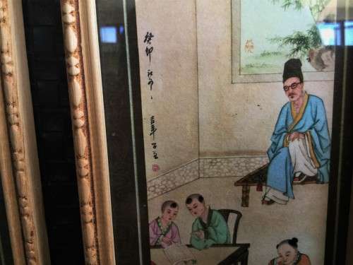 3 x STUNNING CHINESE WOODEN FRAMED ARTWORKS!!