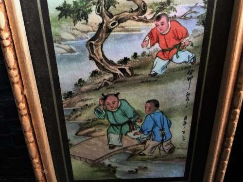3 x STUNNING CHINESE WOODEN FRAMED ARTWORKS!!