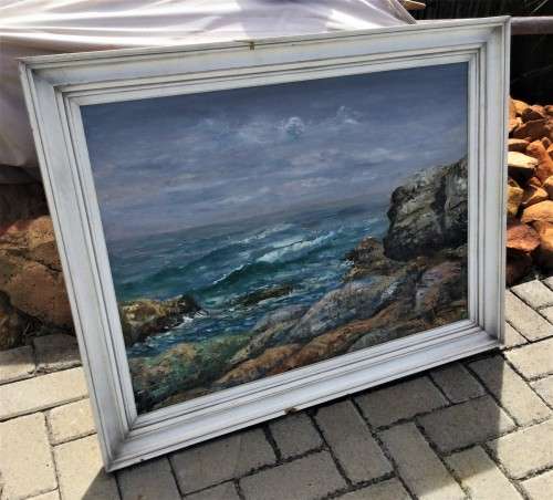 MASSIVE 60's ORIGINAL OIL PAINTING, SIGNED WILLIAM GREEN!! *STUNNING WORK*