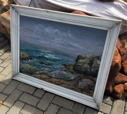 MASSIVE 60's ORIGINAL OIL PAINTING, SIGNED WILLIAM GREEN!! *STUNNING WORK*