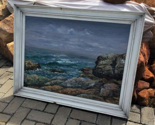 MASSIVE 60's ORIGINAL OIL PAINTING, SIGNED WILLIAM GREEN!! *STUNNING WORK*