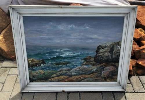 MASSIVE 60's ORIGINAL OIL PAINTING, SIGNED WILLIAM GREEN!! *STUNNING WORK*