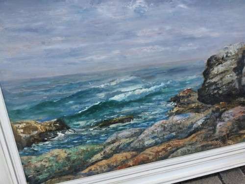 MASSIVE 60's ORIGINAL OIL PAINTING, SIGNED WILLIAM GREEN!! *STUNNING WORK*