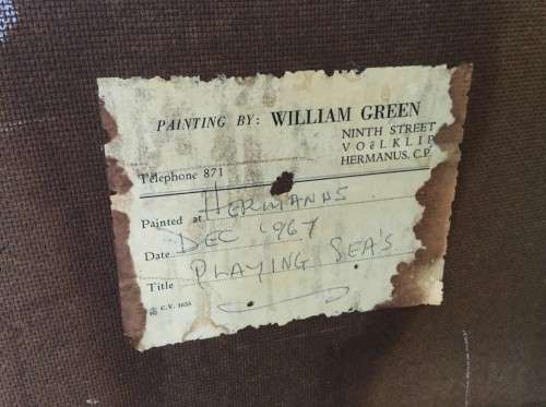 MASSIVE 60's ORIGINAL OIL PAINTING, SIGNED WILLIAM GREEN!! *STUNNING WORK*