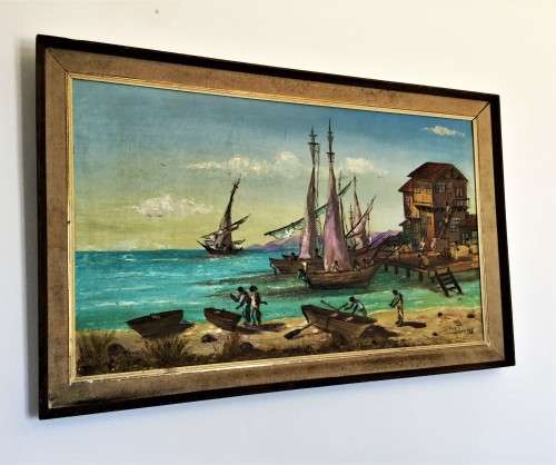 *INVESTMENT ART* MVEMVE JIYANI LARGE FRAMED OIL ON CANVAS!