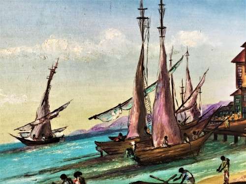 *INVESTMENT ART* MVEMVE JIYANI LARGE FRAMED OIL ON CANVAS!