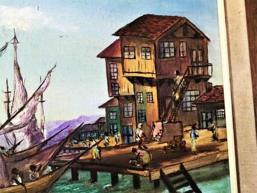 *INVESTMENT ART* MVEMVE JIYANI LARGE FRAMED OIL ON CANVAS!