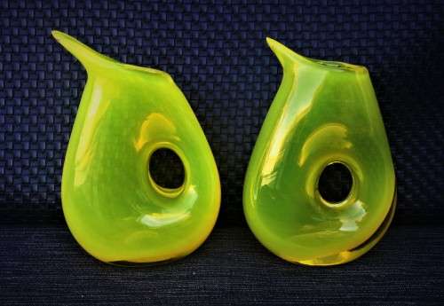 PAIR OF POLS POTTEN COLLECTABLE GLASS JUGS!