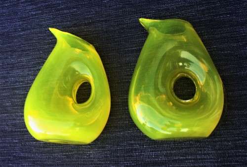 PAIR OF POLS POTTEN COLLECTABLE GLASS JUGS!