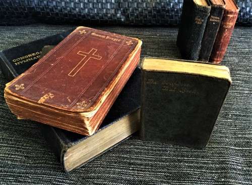 ANTIQUE 1800`s COLLECTION OF RELIGIOUS BOOKS!