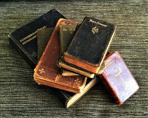ANTIQUE 1800`s COLLECTION OF RELIGIOUS BOOKS!