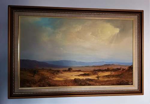 DANIE VAN NIEKERK (1931 - 2003), LARGE SAVANNAH SCENE! *INVESTMENT ART* *VALUABLE*