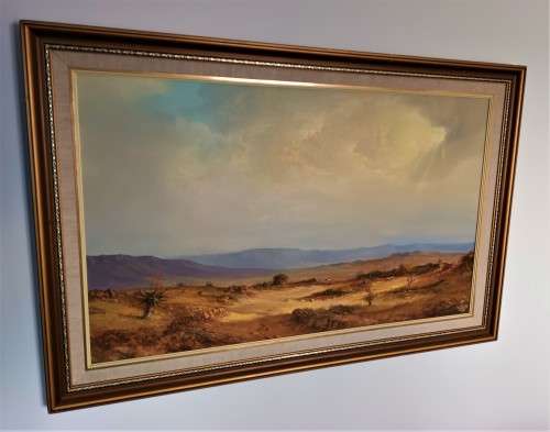 DANIE VAN NIEKERK (1931 - 2003), LARGE SAVANNAH SCENE! *INVESTMENT ART* *VALUABLE*