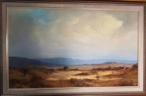 DANIE VAN NIEKERK (1931 - 2003), LARGE SAVANNAH SCENE! *INVESTMENT ART* *VALUABLE*