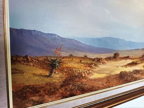 DANIE VAN NIEKERK (1931 - 2003), LARGE SAVANNAH SCENE! *INVESTMENT ART* *VALUABLE*
