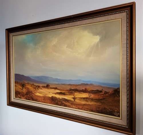 DANIE VAN NIEKERK (1931 - 2003), LARGE SAVANNAH SCENE! *INVESTMENT ART* *VALUABLE*