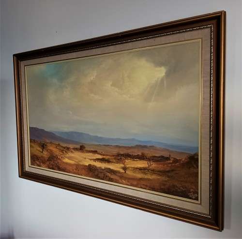 DANIE VAN NIEKERK (1931 - 2003), LARGE SAVANNAH SCENE! *INVESTMENT ART* *VALUABLE*
