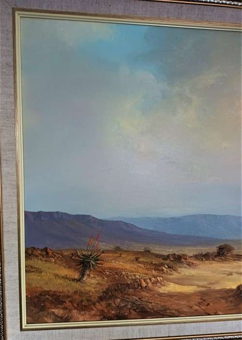 DANIE VAN NIEKERK (1931 - 2003), LARGE SAVANNAH SCENE! *INVESTMENT ART* *VALUABLE*