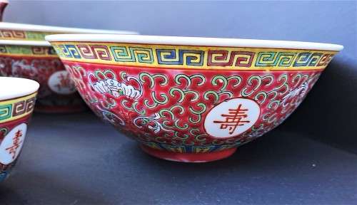 STUNNING HAND-PAINTED CHINESE CERAMIC SERVICE!