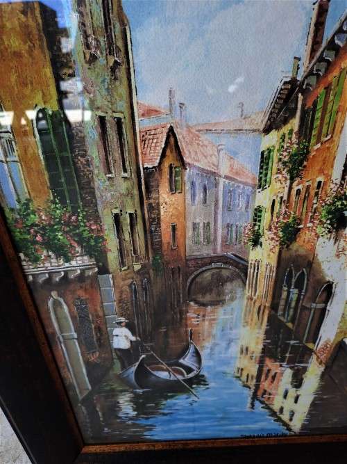 STUNNING ORIGNAL FRAMED WATER COLOUR BY ARTIST STEFANIA MARCHI!
