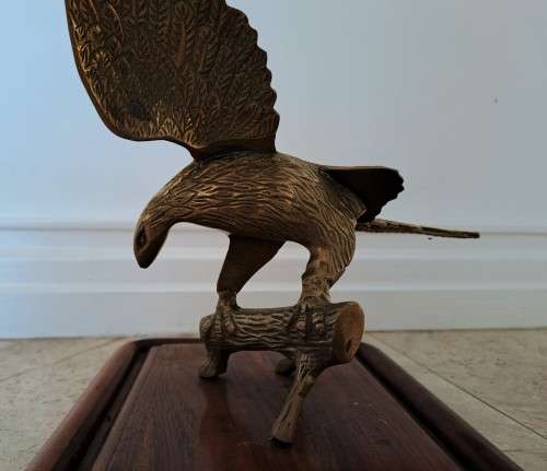 STUNNING MOUNTED SOLID BRASS EAGLE! *LOVELY PIECE*