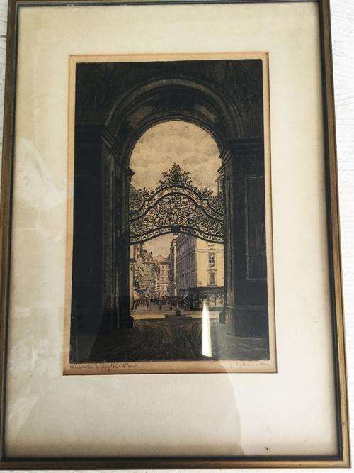 Framed Beautiful Sketch of Kiev!! *INCREDIBLE*