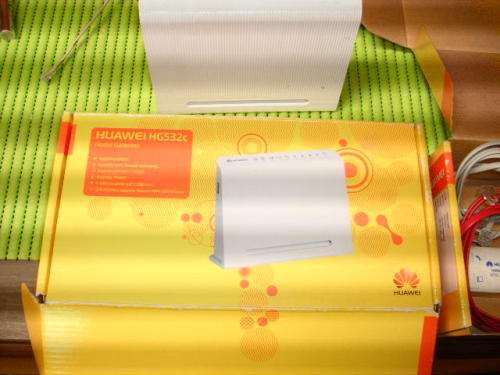 Two Huawei HG 532 c units